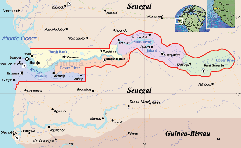 Banjul map